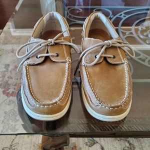 Margaritaville Sole of the Tropics Men's Anchor Lace Up Boat Shoes - Size US 11